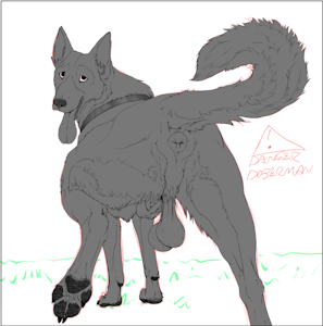 Luke GSD: OLD Commission Work In Progress...