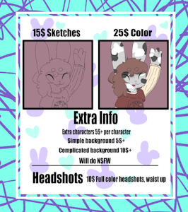 New commissions sheet