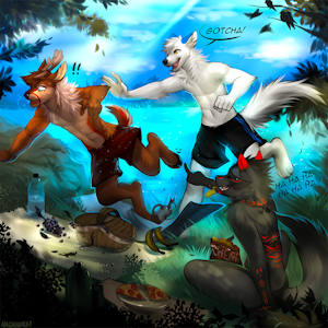 "Gotcha!" By angiwolf