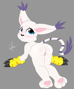 new pic...gatomon back view