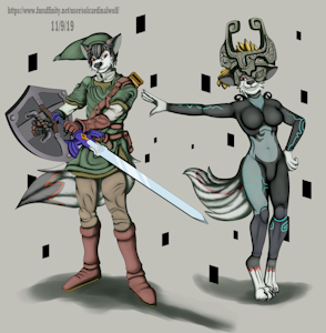 Ion/Kyara Cosplaying as Link/Midna (TP)