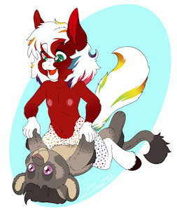 Riding plushie