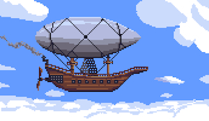 Dirigible (Pixel Art)