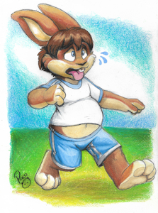 Rourkie working out