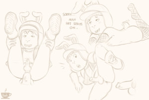 Bud Compson sketches.