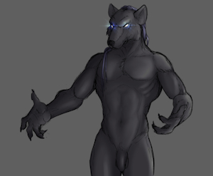 Hades posing