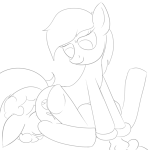 Old ponybusting linearts