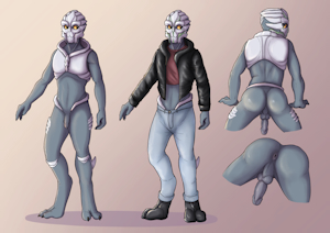 Commission - Turian ref sheet