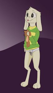 haha goat boy peed