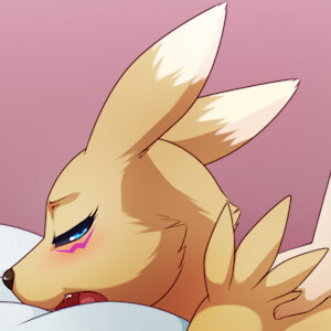 Renamon tamed by Rika