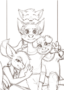 Untitled cub comic cover (wip)