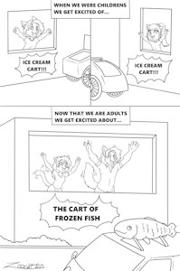 THE CART OF FROZEN FISH