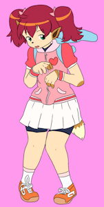 Sayaka into anthro Eevee TF