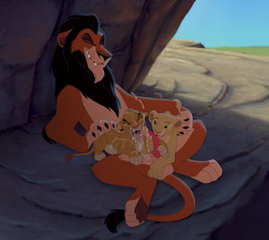 Scar Simba and Nala