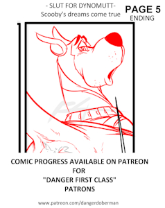 Slut for Dynomutt: Scooby's dreams come true / PAGE 5 *ENDING* (ROUGH-DRAFT) >:0