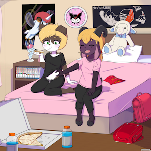 Commission: Sleepover uwu
