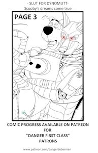 Slut for Dynomutt: Scooby's dreams come true / PAGE 3 (INKED) >:0