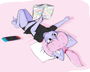 Reading manga uwu