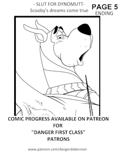 Slut for Dynomutt: Scooby's dreams come true / PAGE 5 *ENDING* (LINE WORK) >:0