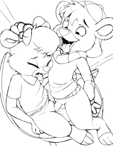 Kit Plays with Molly