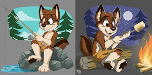 Camping Day & Night