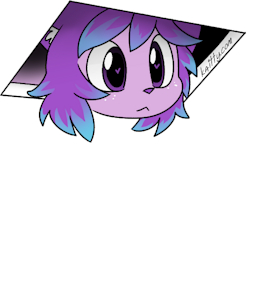 Peeking sticker