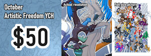 October Artistic Freedom YCH