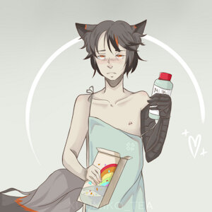 Sleepy Kitsunemimi (Gift)