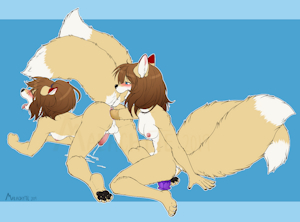 [CM] KitsuneLegend Twins Flat Color