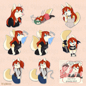 [Stickers] Kitsune Suzzo Set