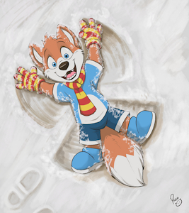 Scoty in the snow