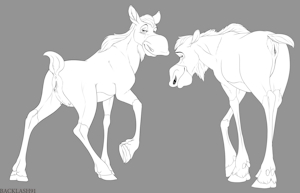 Raffle art: Moose Gals