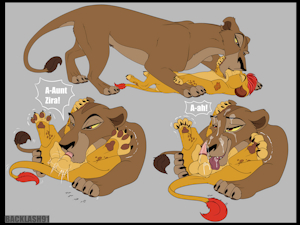 Aunt Zira x Kion