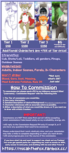 Commissions Sheet 2021