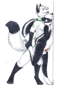 Varzen Commission - Black And White And Cum All Over