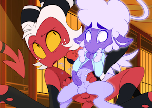 Moxxie X Collin from Helluva Boss episode 4