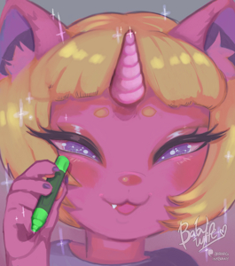 Mitsy Headshot (Fursona)
