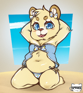 posing on the beach ($tream)