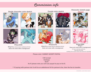 Commission prices:2021