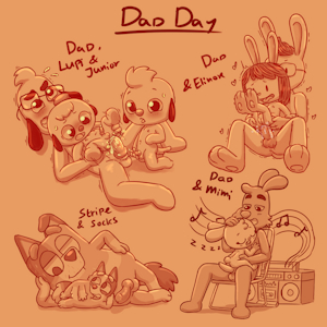 Dad day drawings