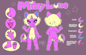 Mitsy Lune (Fursona Reference)