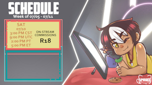 Schedule week 2 July