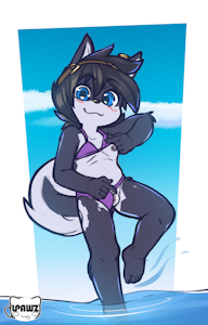 Bikini and sea ($tream-commission)