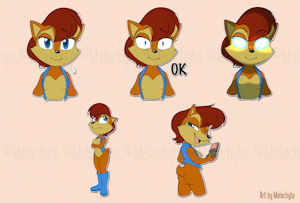 [CM] Sally Acorn Sticker Set
