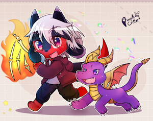 [CM] - Ryu & Spyro Chibi