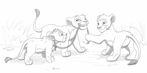 Nala, Tama, and Mheetu