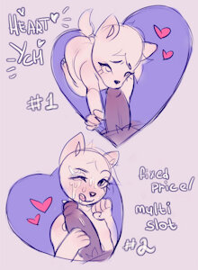 heart shaped YCH ~ [open]