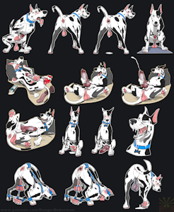 Denali Dane Telegram Stickers (COMMISSION)