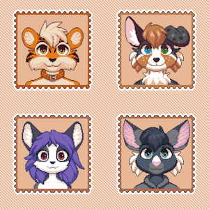 Animated Pixelart Stamps