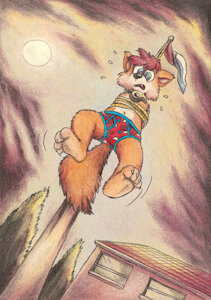 Rising full moon